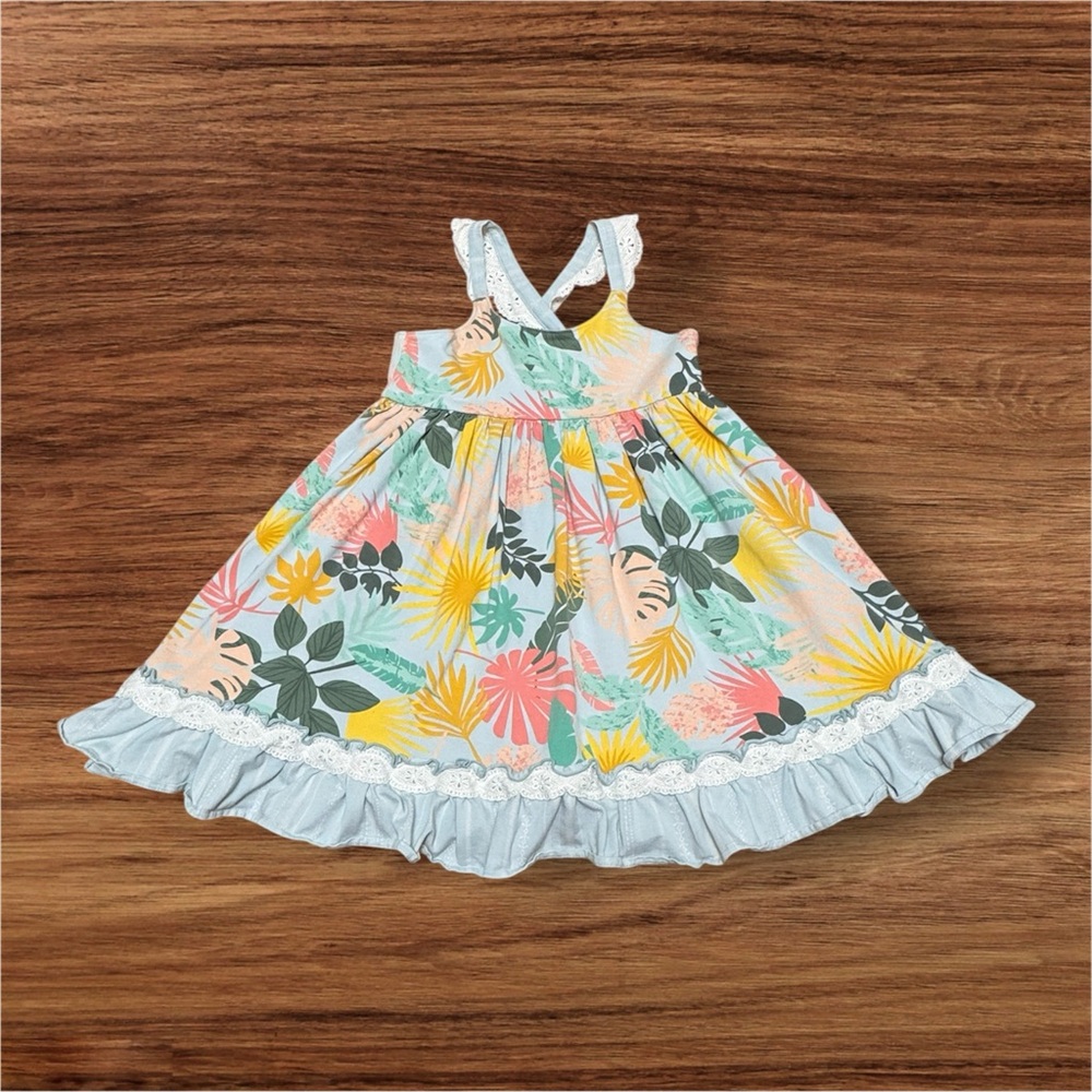 Matilda Jane Dream Chasers Jungle Adventure Ruffle Hem Dress Size 8